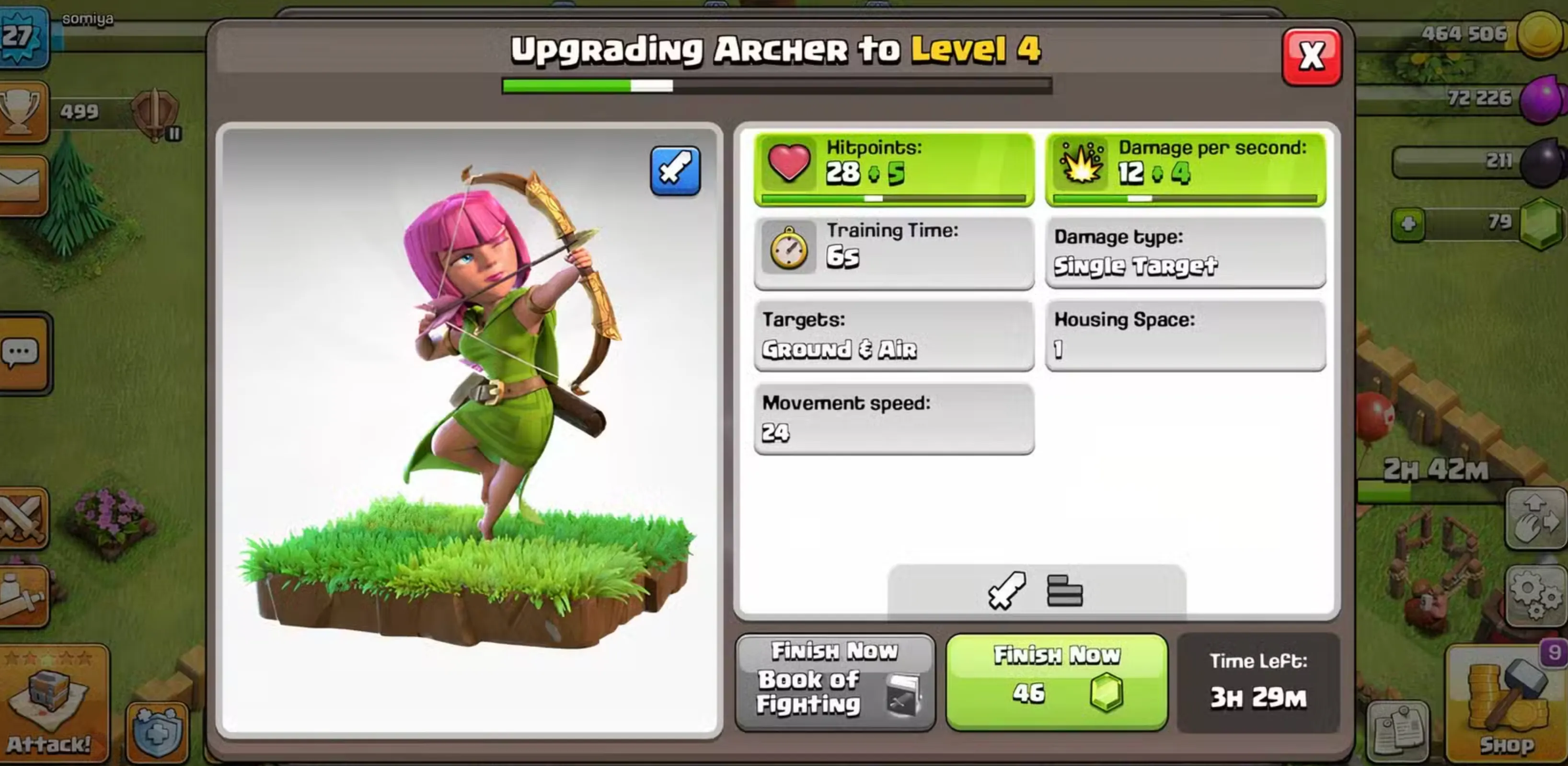 Archer Upgrades in Clash of Clans